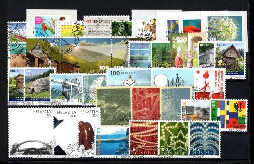 Schweiz Jahrgang 2012 gestempelt