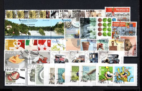Schweiz Jahrgang 2015 gestempelt