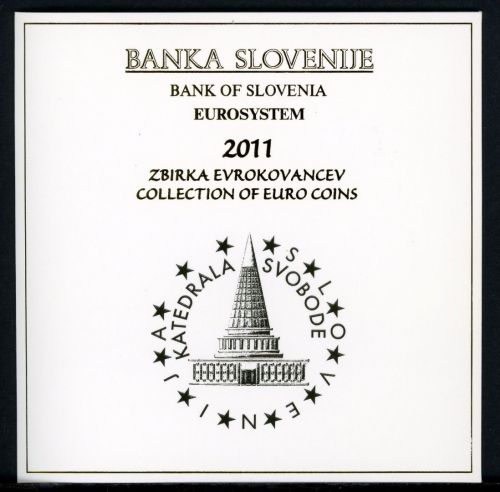 Slowenien Kursmünzensatz/ KMS 2011 Folder mit 2 + 3 Euro Sondermünze BU