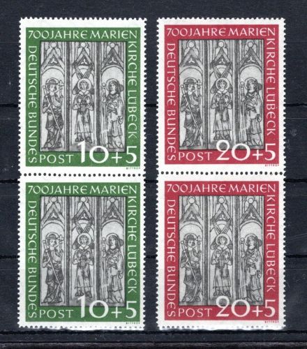 Bund MiNr. 139-140 postfrisch senkrechte Paare