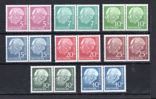 Bund Lumogen MiNr. 179-260 y postfrisch waag. Paare