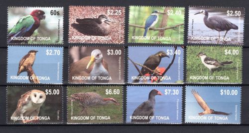 Tonga MiNr. 1754-1765 Vögel, Satz postfrisch Tiere allgemein