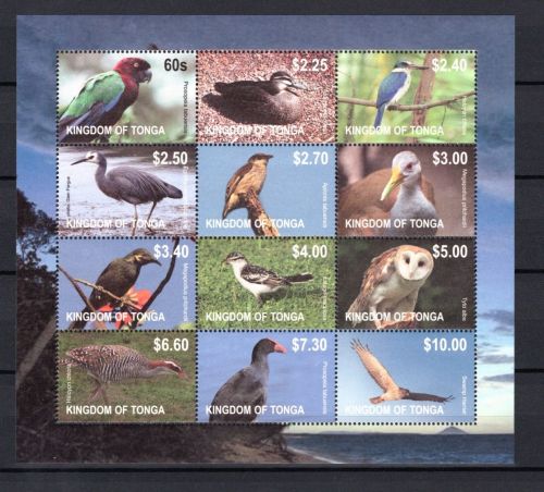 Tonga MiNr. 1754-1876 Kleinbogen Vögel, postfrisch Tiere