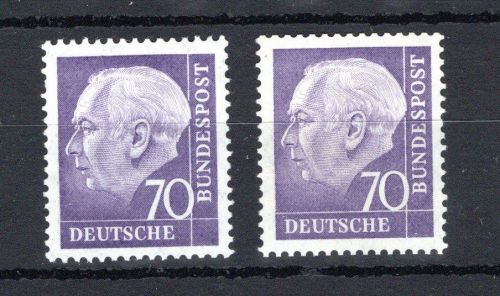 Bund MiNr. 263 x w R postfrisch Nr. 0770 + 0635