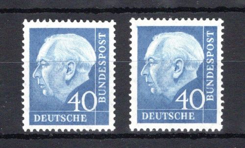 Bund MiNr. 260 x w R postfrisch Nr. 625 + 0260