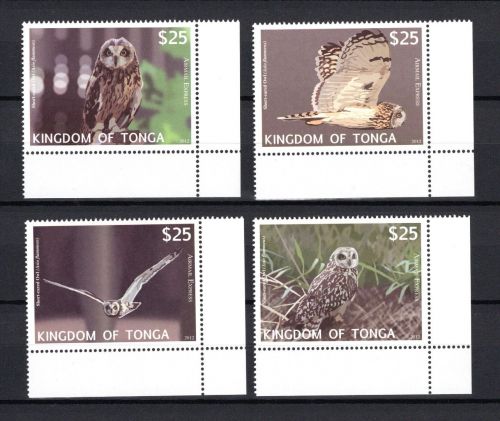 Tonga MiNr. 1793-1796 Vögel Eulen, Satz postfrisch Tiere
