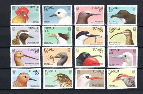 Tuvalu MiNr. 489-504 Vögel, Satz postfrisch Tiere