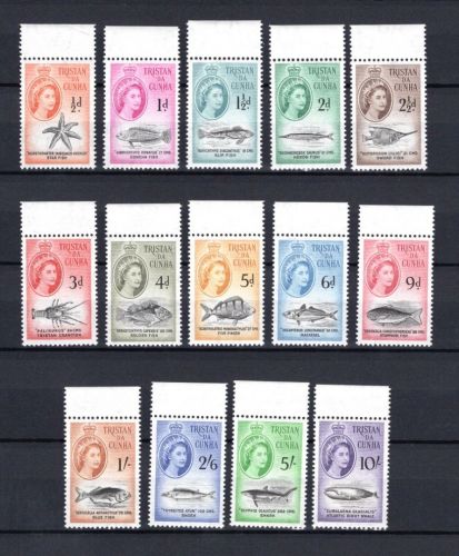 Tristan da Cunha MiNr. 28-41 Meerestiere Fische, OR-Satz postfrisch Tiere