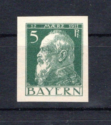 Altdeutschland Bayern MiNr. 76 II P postfrisch Probedruck mit Wz. 3