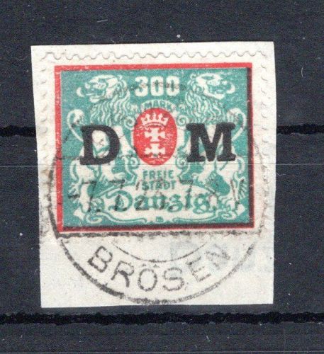 Danzig MiNr. D 35 Briefstück Kurzbefund Soecknick