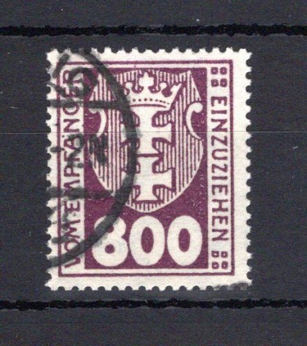 Danzig Porto MiNr. 13 b gestempelt geprüft Soecknick + Infla