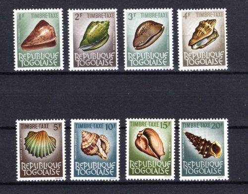 Togo MiNr. 62-69 Tiere Muscheln, Satz postfrisch Tiere