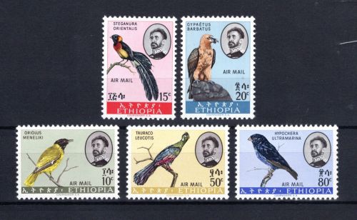 Äthiopien MiNr. 459-493 Heimische Vögel, Satz postfrisch Tiere