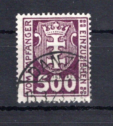 Danzig Porto MiNr. P 19 Y gestempelt Kurzbefund Soecknick