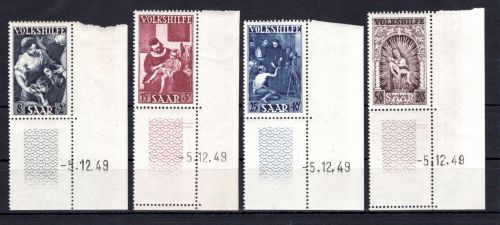 Saarland MiNr. 267 Br + 269-271 Br postfrisch 268 fehlt