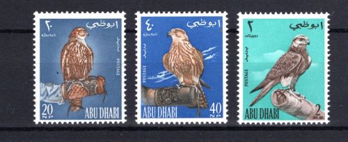Abu Dhabi MiNr. 12-14 Tiere: Falken postfrisch Tiere: Vögel