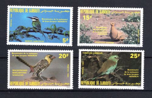 Dschibuti MiNr. 429-432 Heimische Vögel, Satz postfrisch Tiere allgemein