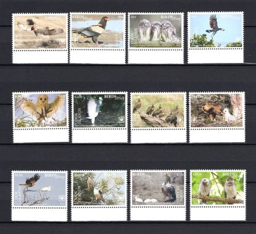 Cook Islands MiNr. 2184-2195 Greifvögel 2018, Satz postfrisch Tiere