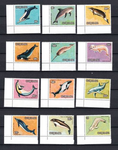 Cook Islands MiNr. 752-763 Meerestiere: Delfine, Satz postfrisch Tiere