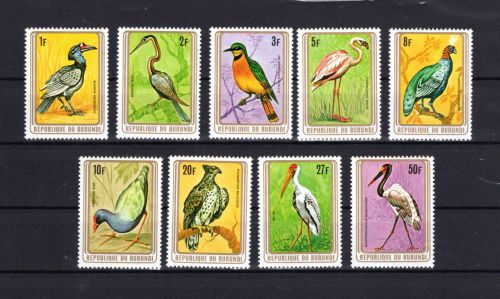 Burundi MiNr. 1498-1499 Bedrohte Vögel, Satz postfrisch Tiere