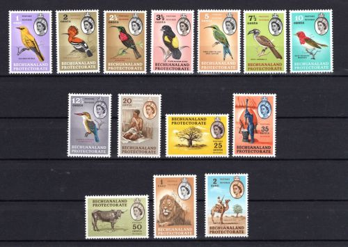 Botswana Bechuanaland MiNr. 155-268 Vögel Löwe, Satz postfrisch Tiere