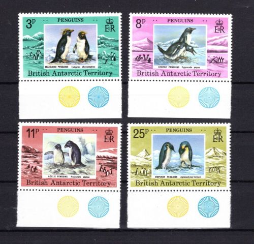 Britische Antarktis Gebiete MiNr. 74-77 Pinguine, Satz postfrisch Tiere