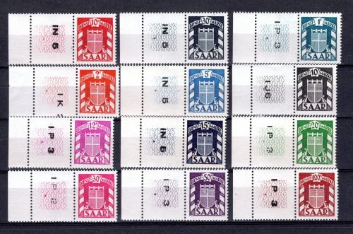 Saarland Dienstmarken MiNr. 33-44 L postfrisch
