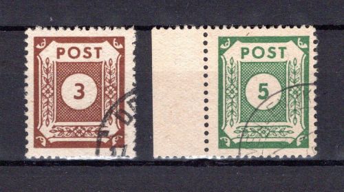 SBZ Ost-Sachsen MiNr. 56 - 57 b postfrisch geprüft Ströh