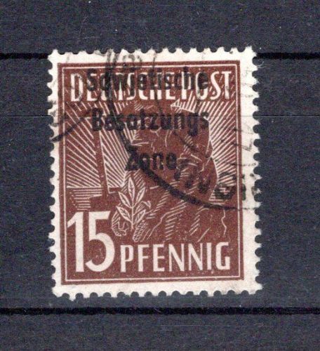 SBZ Allg. Ausgaben MiNr. 187 b gestempelt geprüft Paul