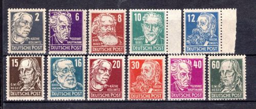 SBZ Allg. Ausgaben MiNr. 212 a y - 252 b y postfrisch geprüft