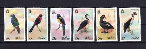 Belize MiNr. 384-389 Bedrohte Vögel, Satz postfrisch Tiere