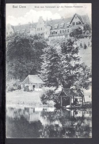AK Cleve (Kleve), Niederrhein 1910 Blick vom Kermisdahl auf Pensionen