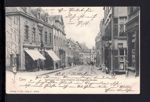 AK Cleve (Kleve) Niederrhein 1902 Restaurant zum Kaiser Friedrich