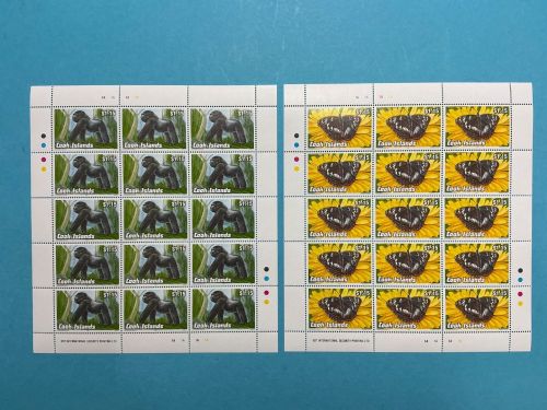 Cook Islands MiNr. 1385-1389 Tiere: Kleinbogen-Satz 1993 postfrisch Tiere