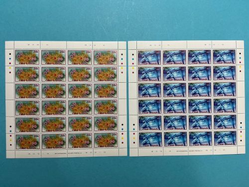 Cook Islands MiNr. Kleinbogen-Satz Meerestiere Aras alle postfrisch Tiere