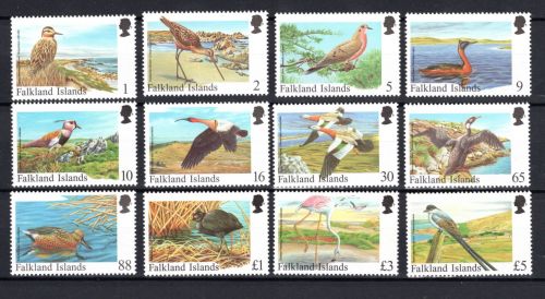 Falkland Inseln MiNr. 713-724 Heimische Vögel, Satz postfrisch Tiere