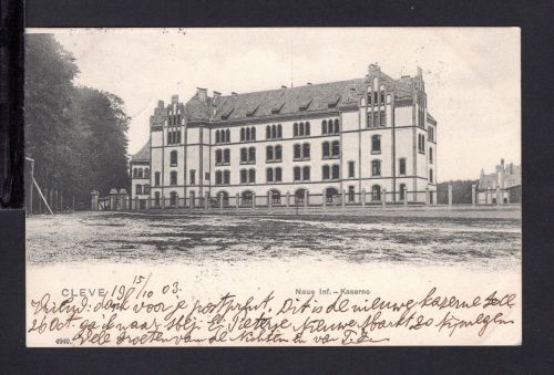 AK Cleve (Kleve) NRW 1903 Neue Infanterie Kaserene