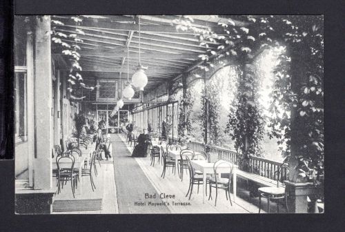 AK Cleve (Kleve) NRW um 1910 Hotel Maywald´s Terrasse