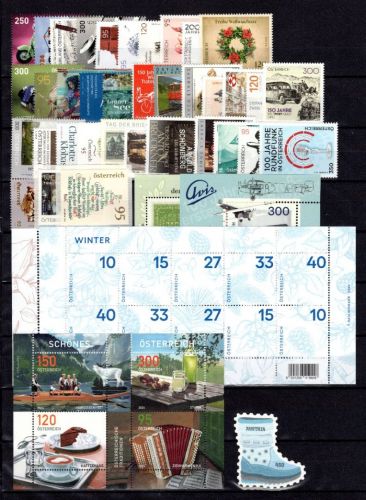 Österreich MiNr. Jahrgang 2024 postfrisch nicht komplett