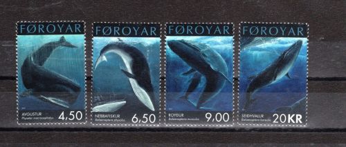 Färöer MiNr. 408-411 Wale / Walarten, Satz postfrisch Tiere
