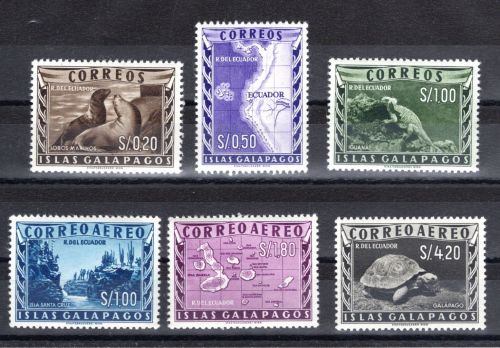 Ecuador Galapagos MiNr. 1-8 Einheimische Tiere, Satz postfrisch Tiere