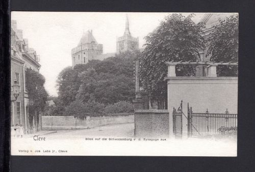 AK Cleve (Kleve) NRW um 1910 Blick von Synagoge auf Schwanenburg