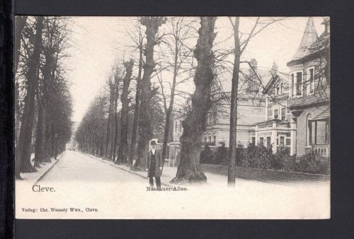 AK Bad Cleve (Kleve) Niederrhein um 1910 Nassauerallee