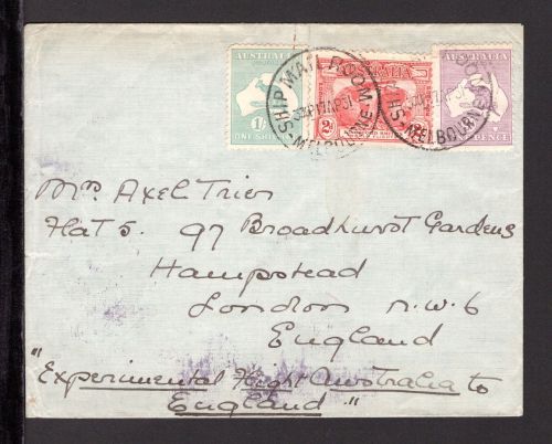 Australien Erstflugbeleg Australien-Großbritannien 23. April 1931