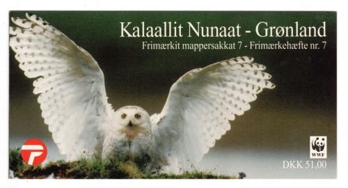 Grönland WWF MiNr. MH 9 Schneeeule im Markenheftchen, postfrisch Tiere