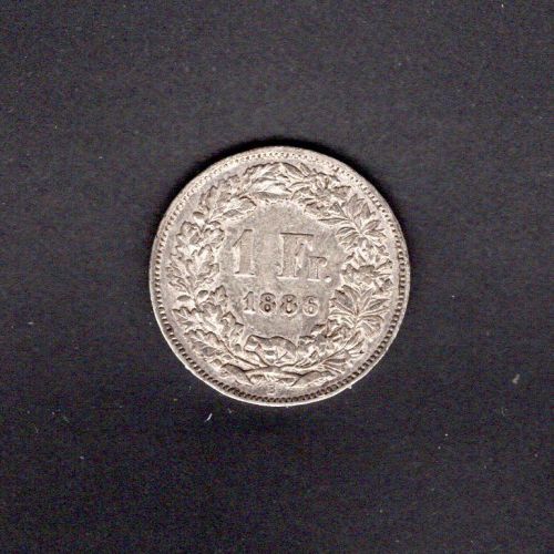 Schweiz 1886 1 Franken ss