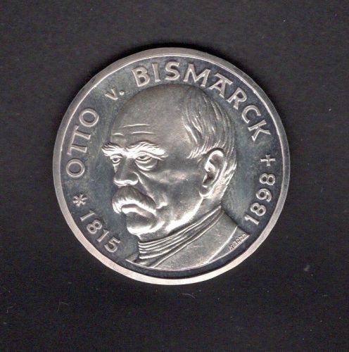 Deutschland Medaille Otto von Bismarck, Feinsilber PP