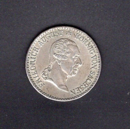 Sachsen 1827 1/6 Taler Friedrich August