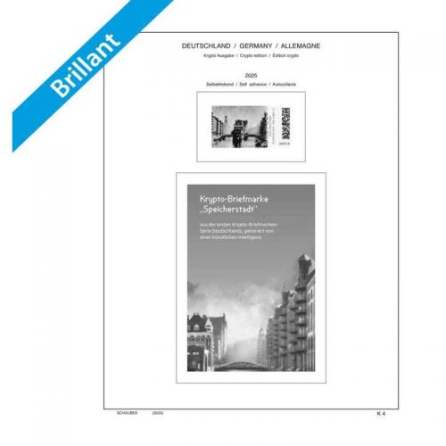 Schaubek Brillant Bund C r y p t o -Marken 2025 Vordrucke 643C25B Neuware