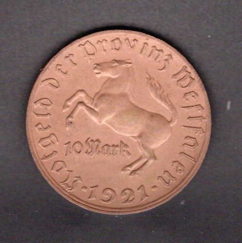 Provinz Westfalen 1921 10 Mark